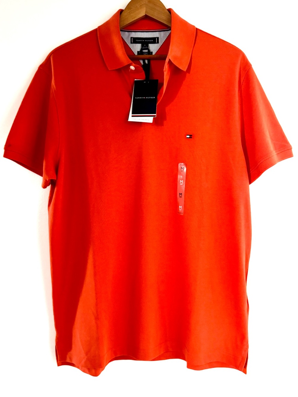 Tommy Hilfiger Men’s Orange-Red Polo Shirt